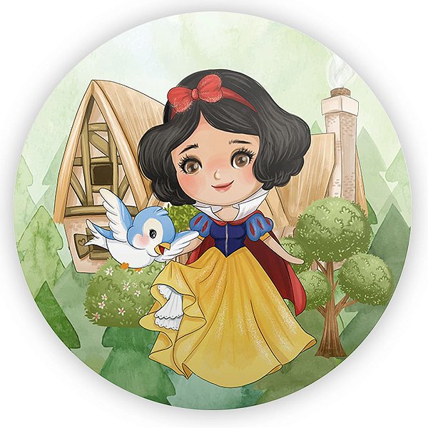 Painel de Mesa - Branca de Neve - Sublimado 3D