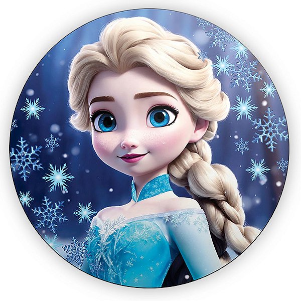 Painel Redondo - Frozen - Sublimado 3D