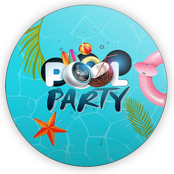 Painel de Mesa - Pool Party - Sublimado 3D