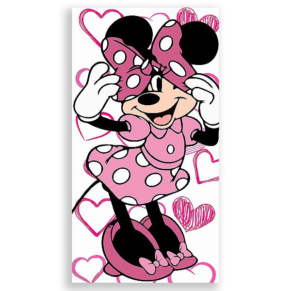 Faixa Lateral - Minnie Rosa - Sublimado 3D