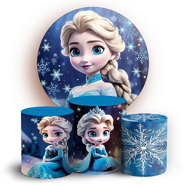 KIT Redondo e Trio - Frozen - Sublimado 3D