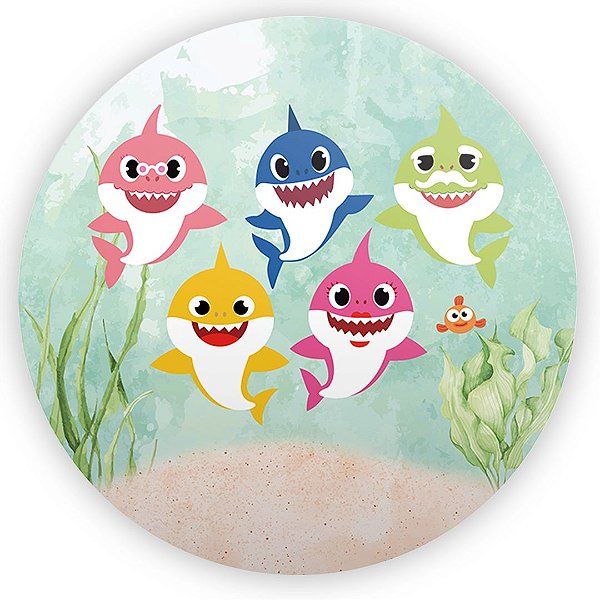 Painel de Mesa - Baby Shark - Sublimado 3D