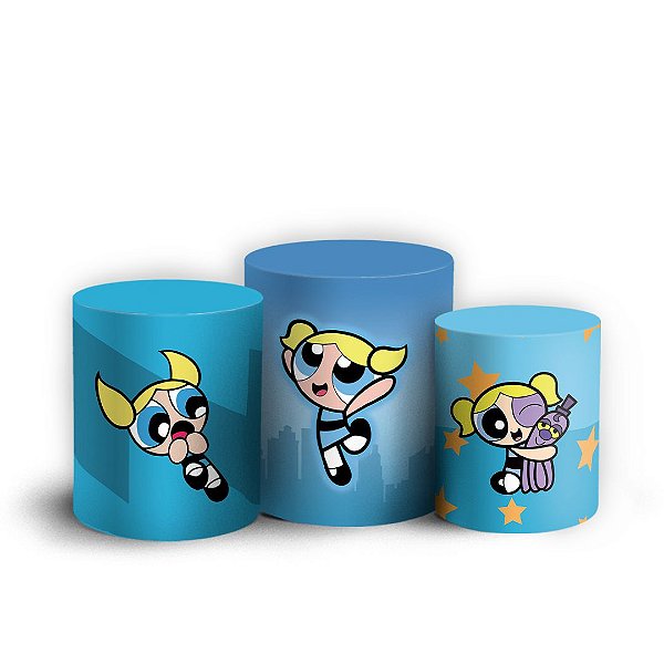 Trio Cilindro - Lindinha As Meninas Super Poderosas - Sublimado 3D + Elástico