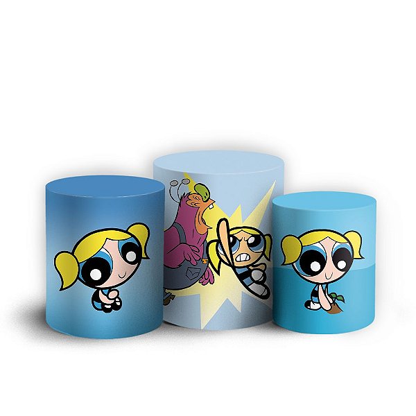 Trio Cilindro - Lindinha As Meninas Super Poderosas - Sublimado 3D + Elástico