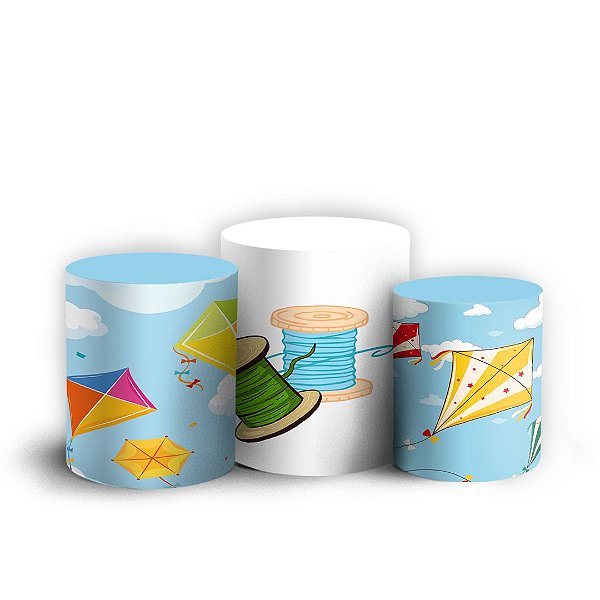 Trio Cilindro - Pipa - Sublimado 3D + Elástico