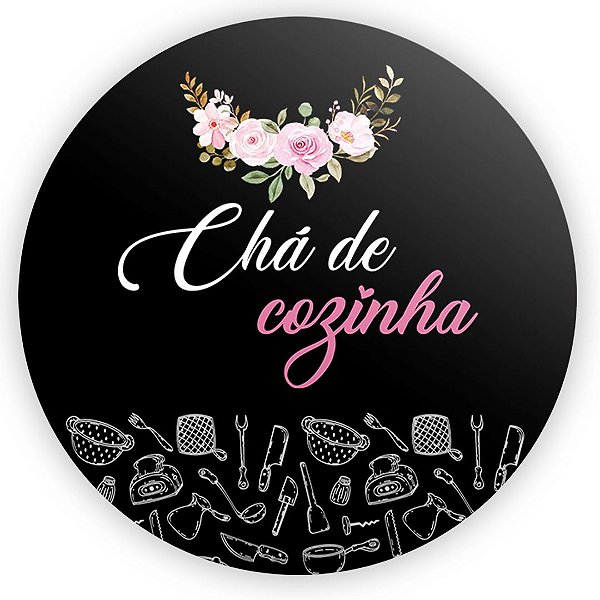 Painel Redondo - Cha de Cozinha - Sublimado 3D