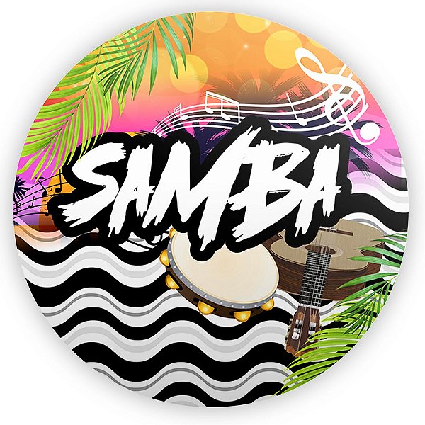 Painel Redondo - Samba - Sublimado 3D