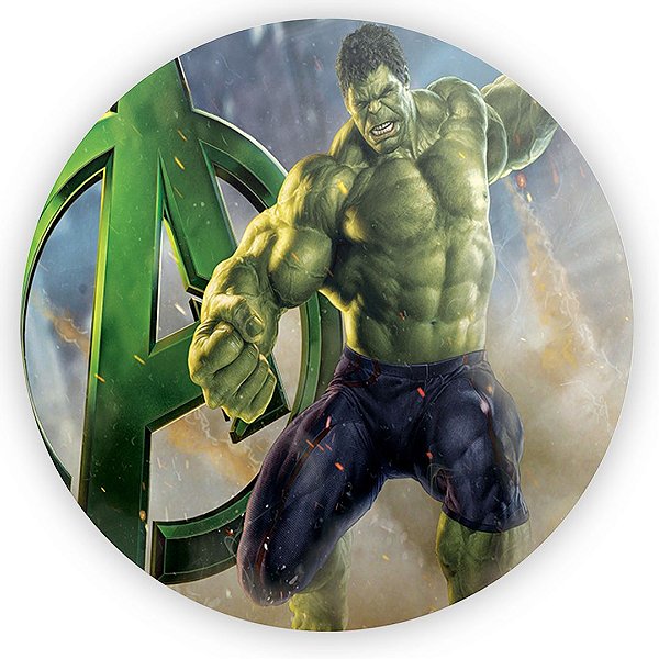 Painel Redondo - Hulk - Sublimado 3D