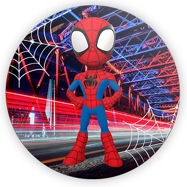 Painel Redondo - Homem Aranha - Sublimado 3D
