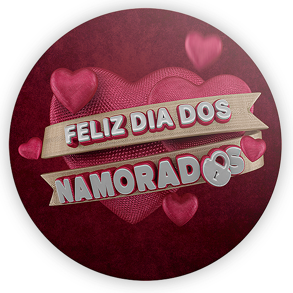 Painel de Mesa - Dia Dos Namorados - Sublimado 3D