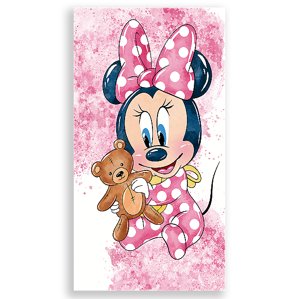 Faixa Lateral - Minnie Rosa - Sublimado 3D