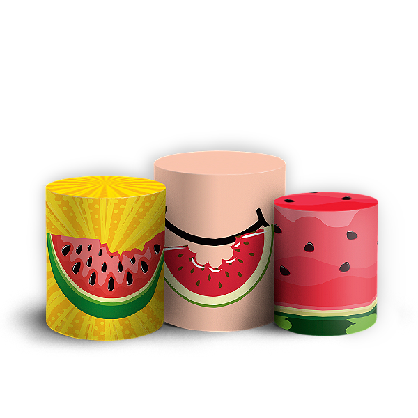 Trio Cilindro - Magali - Sublimado 3D + Elástico