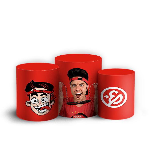 Trio Cilindro - Enaldinho - Sublimado 3D + Elástico