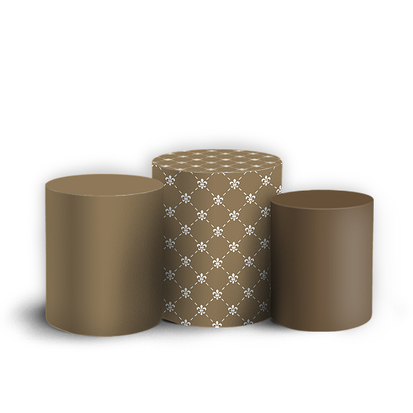 Trio Cilindro - Dia dos Pais  - Sublimado 3D + Elástico