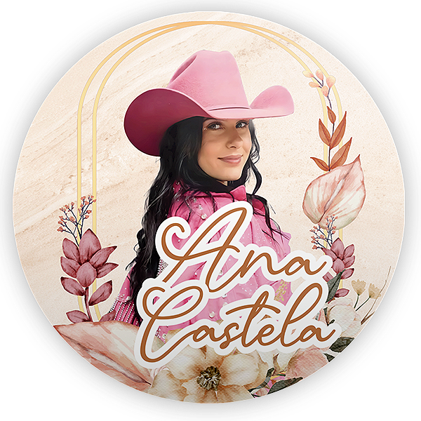 Painel de Mesa - Ana Castela - Sublimado 3D