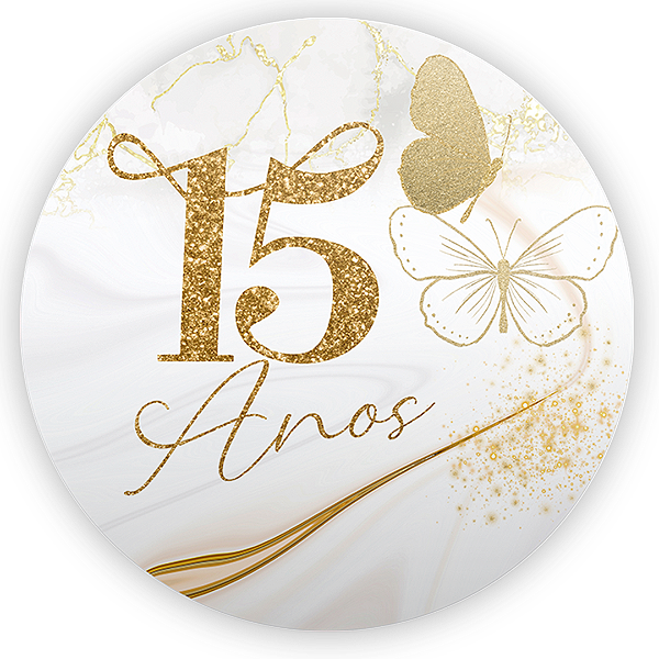 Painel de Mesa - 15 Anos - Sublimado 3D