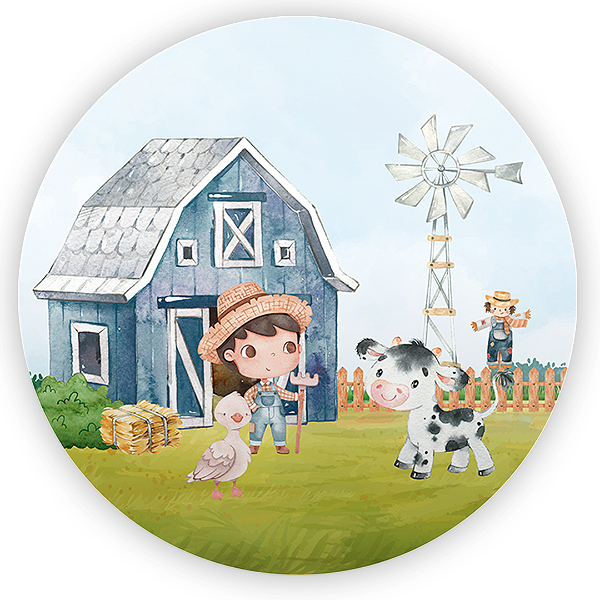 Painel de Mesa - Fazendinha - Sublimado 3D