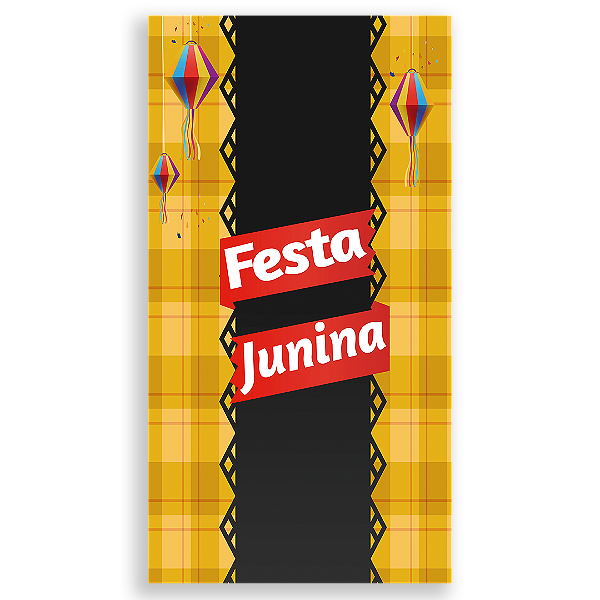 Faixa Lateral - Festa Junina - Sublimado 3D