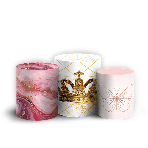 Trio Cilindro - 15 Anos - Sublimado 3D + Elástico