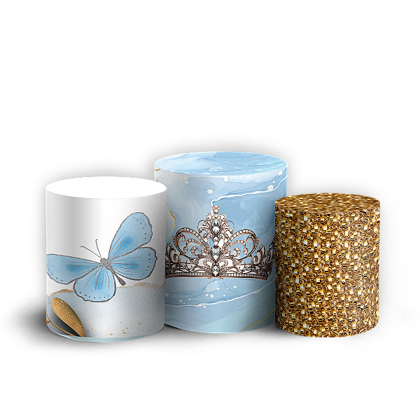 Trio Cilindro - 15 Anos - Sublimado 3D + Elástico