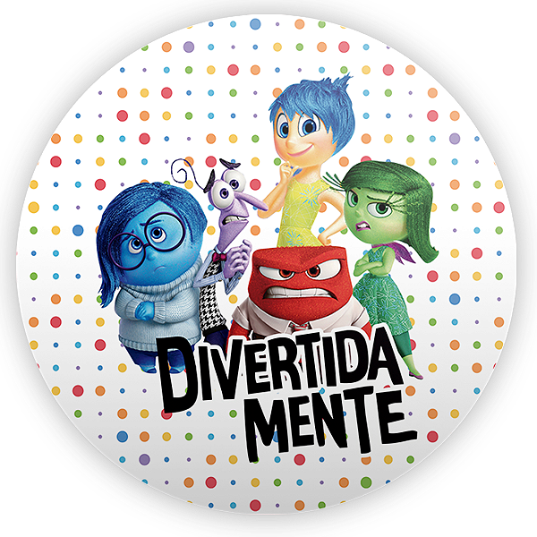 Painel de Mesa - Divertida Mente - Sublimado 3D