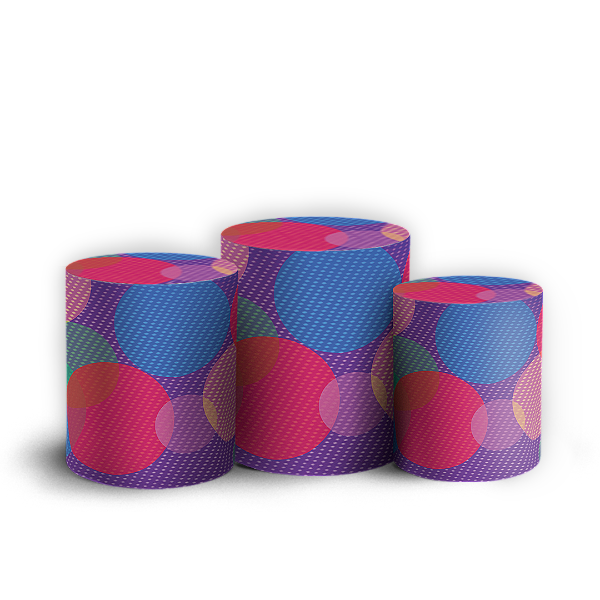 Trio Cilindro - Divertida Mente - Sublimado 3D