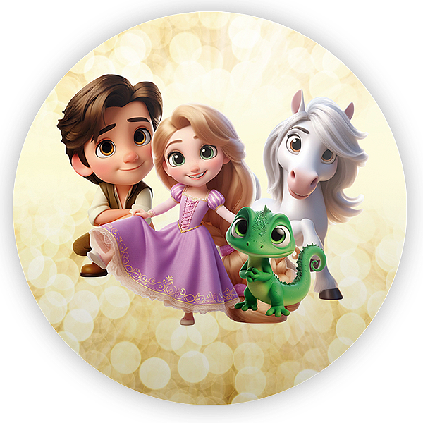 Painel de Mesa - Enrolados - Sublimado 3D