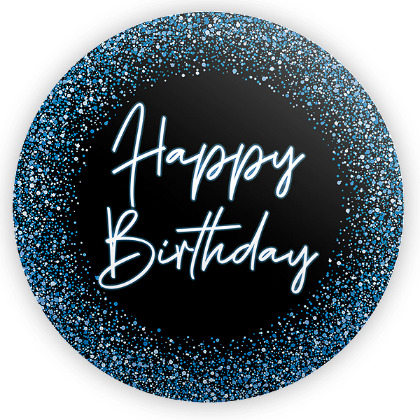 Painel de Mesa - Happy Birthday  - Sublimado 3D