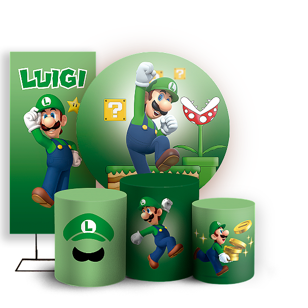 KIT Redondo Trio e Faixa - Super Mario