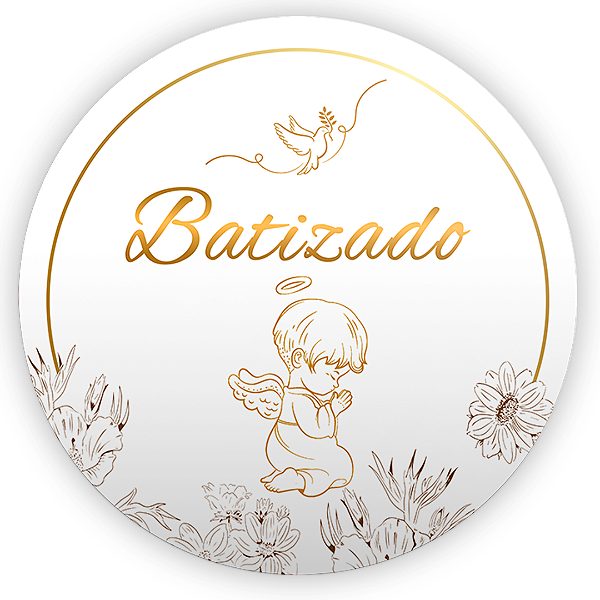 Painel Redondo - Batizado - Sublimado 3D
