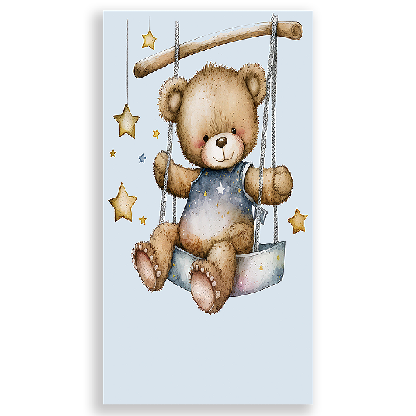 Faixa Lateral - Urso Azul - Sublimado 3D