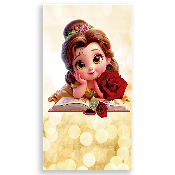 Faixa Lateral - Bela e a Fera - Sublimado 3D