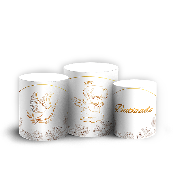 Trio Cilindro - Batizado - Sublimado 3D