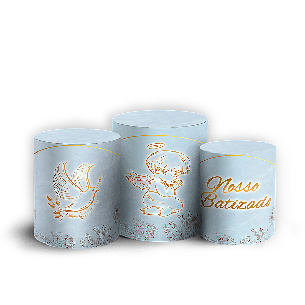 Trio Cilindro - Batizado - Sublimado 3D