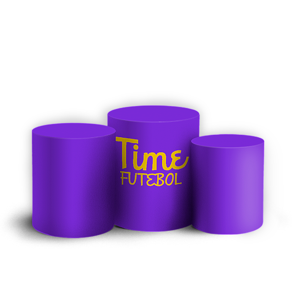 Trio Cilindro - Time Futebol - Sublimado 3D
