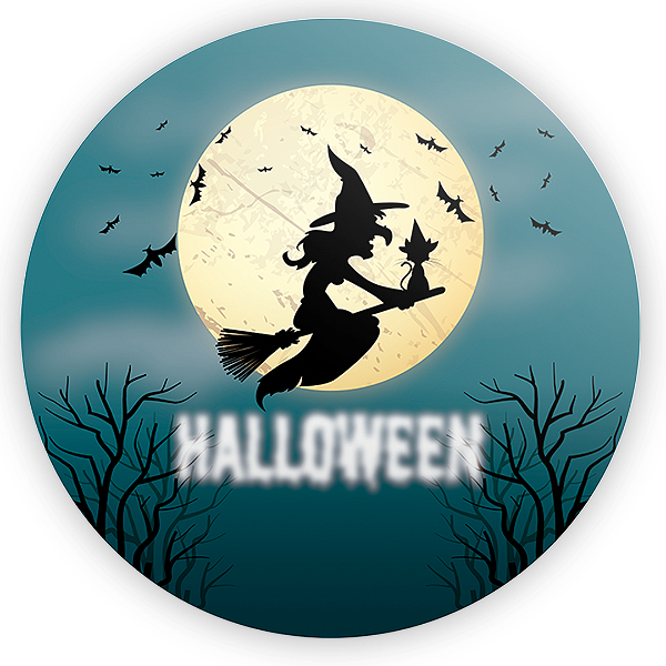 Painel Redondo - Halloween - Sublimado 3D