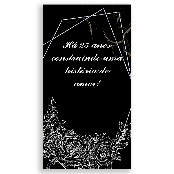 Faixa Lateral - Bodas de Prata - Sublimado 3D