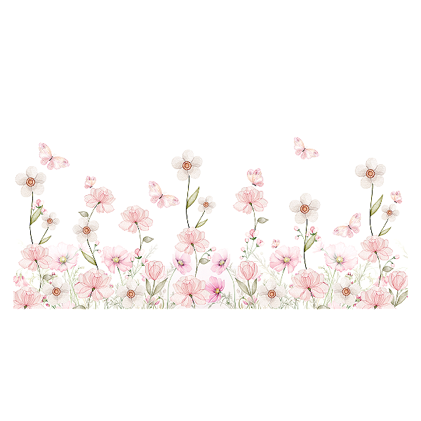 Painel Retangular - Jardim Floral - Sublimado 3D