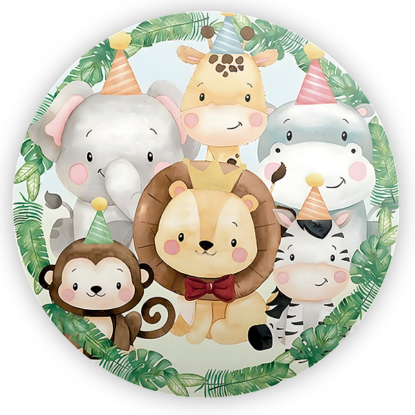 Painel Redondo - Safari - Sublimado 3D