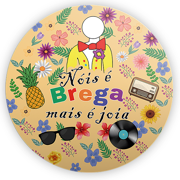 Painel de Mesa - Festa Junina Nois e Brega - Sublimado 3D