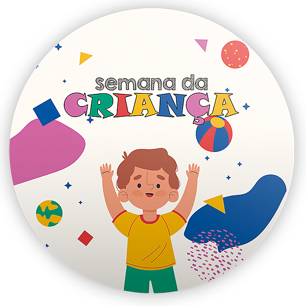 Painel de Mesa - Dia das Criancas - Sublimado 3D