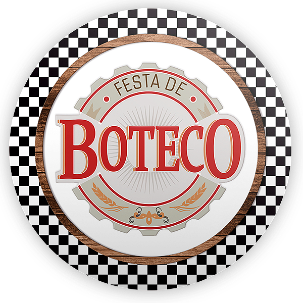 Painel Redondo - Boteco Bar - Sublimado 3D