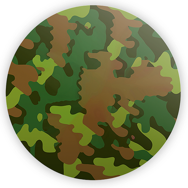 Painel Redondo - Exercito Camuflado - Sublimado 3D