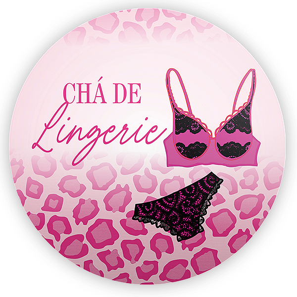 Painel Redondo - Cha De Lingerie - Sublimado 3D