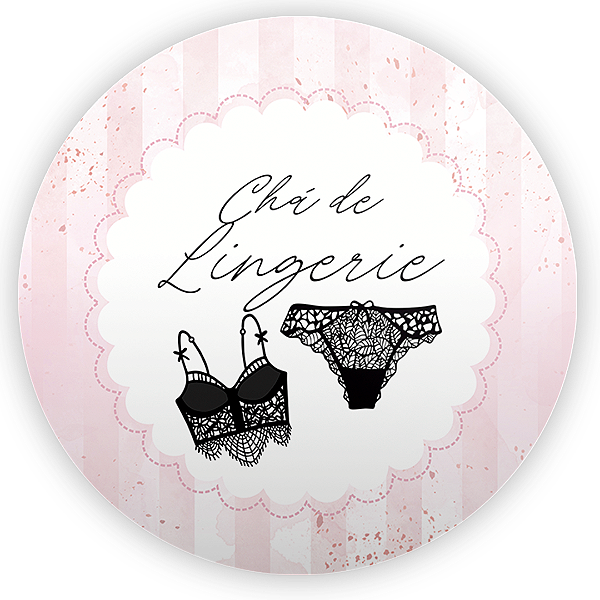 Painel Redondo - Cha De Lingerie - Sublimado 3D