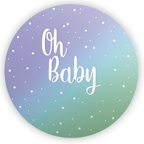 Painel de Mesa - Oh Baby - Sublimado 3D