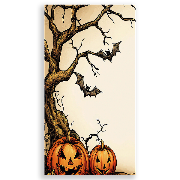 Faixa Lateral - Dia das Bruxas Halloween - Sublimado 3D