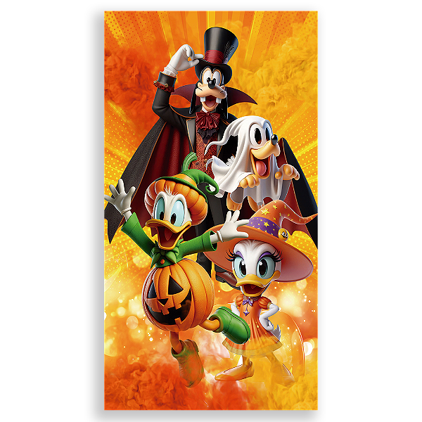 Faixa Lateral - Mickey Dia das Bruxas Halloween - Sublimado 3D