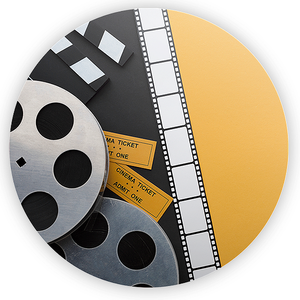 Painel Redondo - Cinema - Sublimado 3D