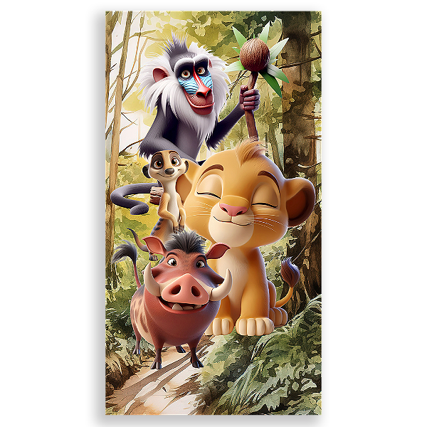 Faixa Lateral - Rei Leao - Sublimado 3D